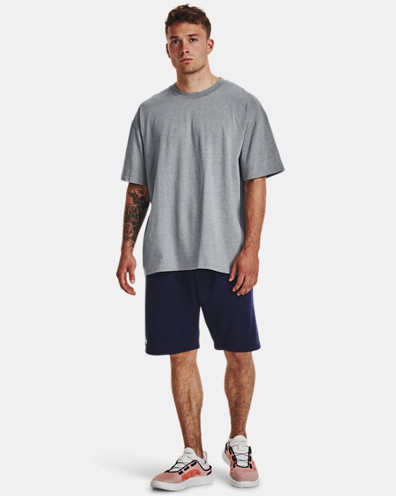 Men's UA Oversized Heavyweight Short Sleeve in Gray image number 2